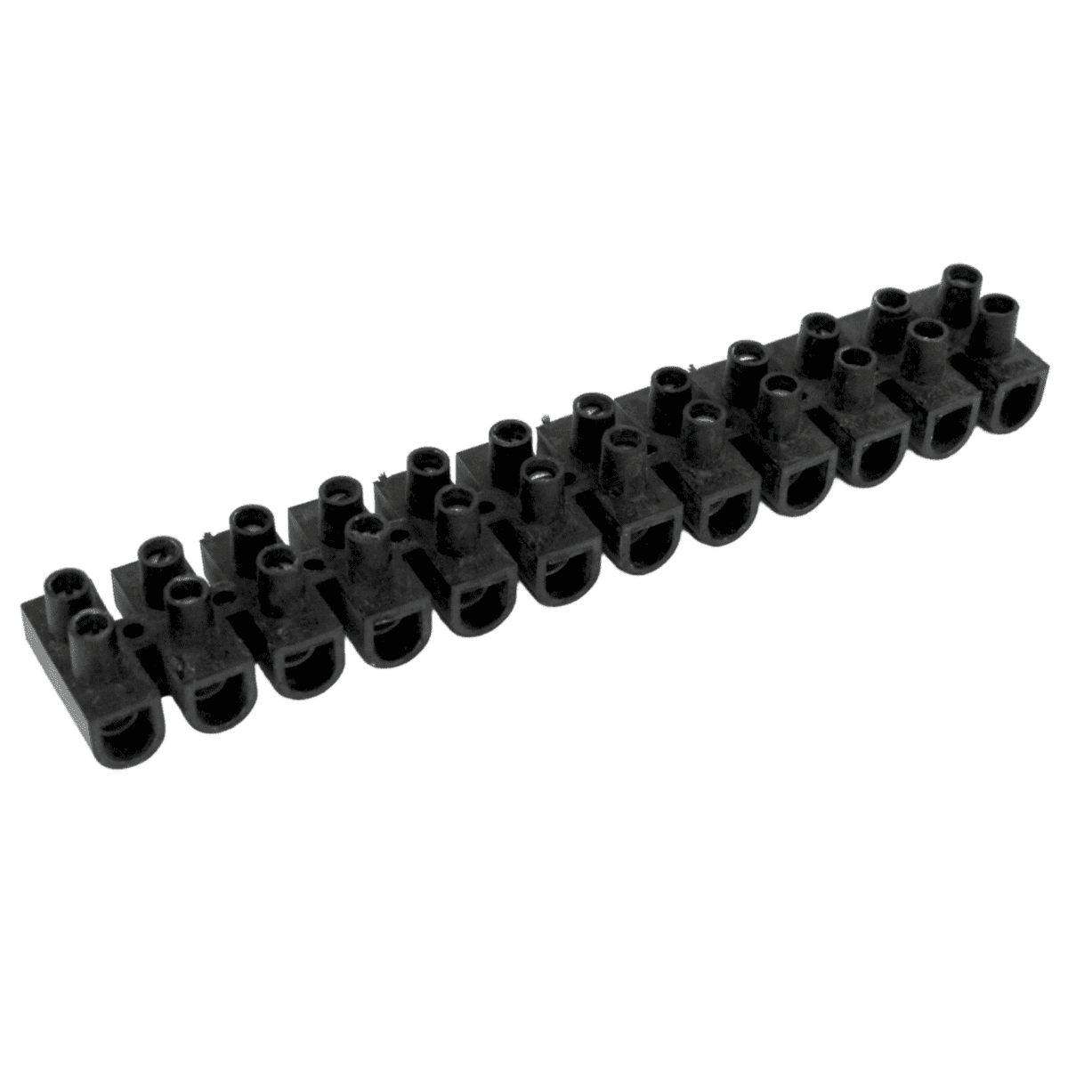 Regleta Termoplastica 10MM 10A Negra Paq 10 Uni MEC - Imagen 2